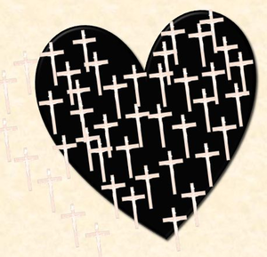 Cross Your Heart Pink Black Image